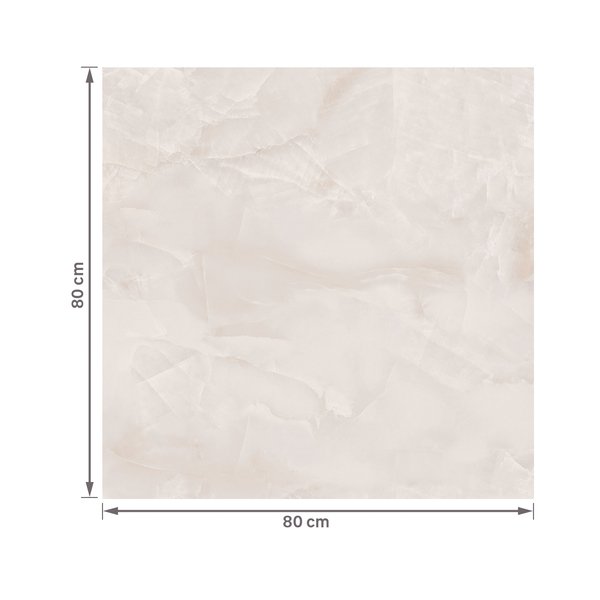 Porcelanato Marmorizado Polido Borda Reta Interno 80x80cm Dream Incesa - Imagem 2