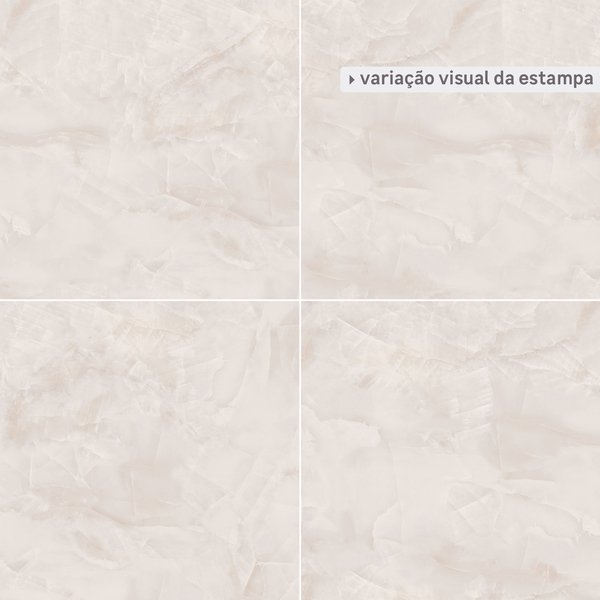 Porcelanato Marmorizado Polido Borda Reta Interno 80x80cm Dream Incesa - Imagem 3